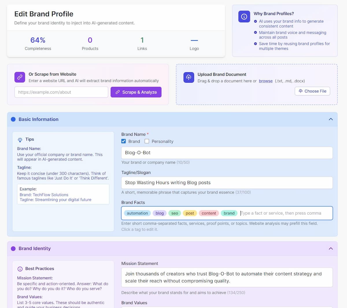 Brand Profiles